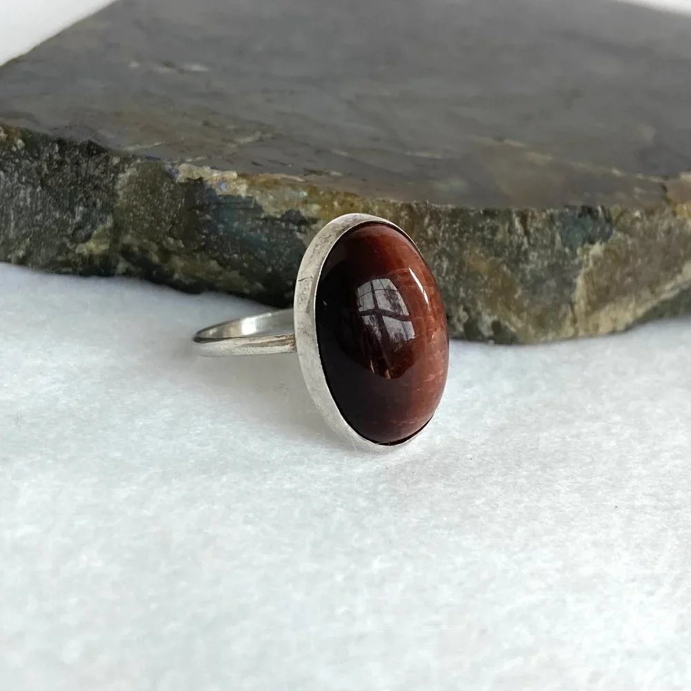 Sterling Silver 925 Oval Bezel Set 0.75